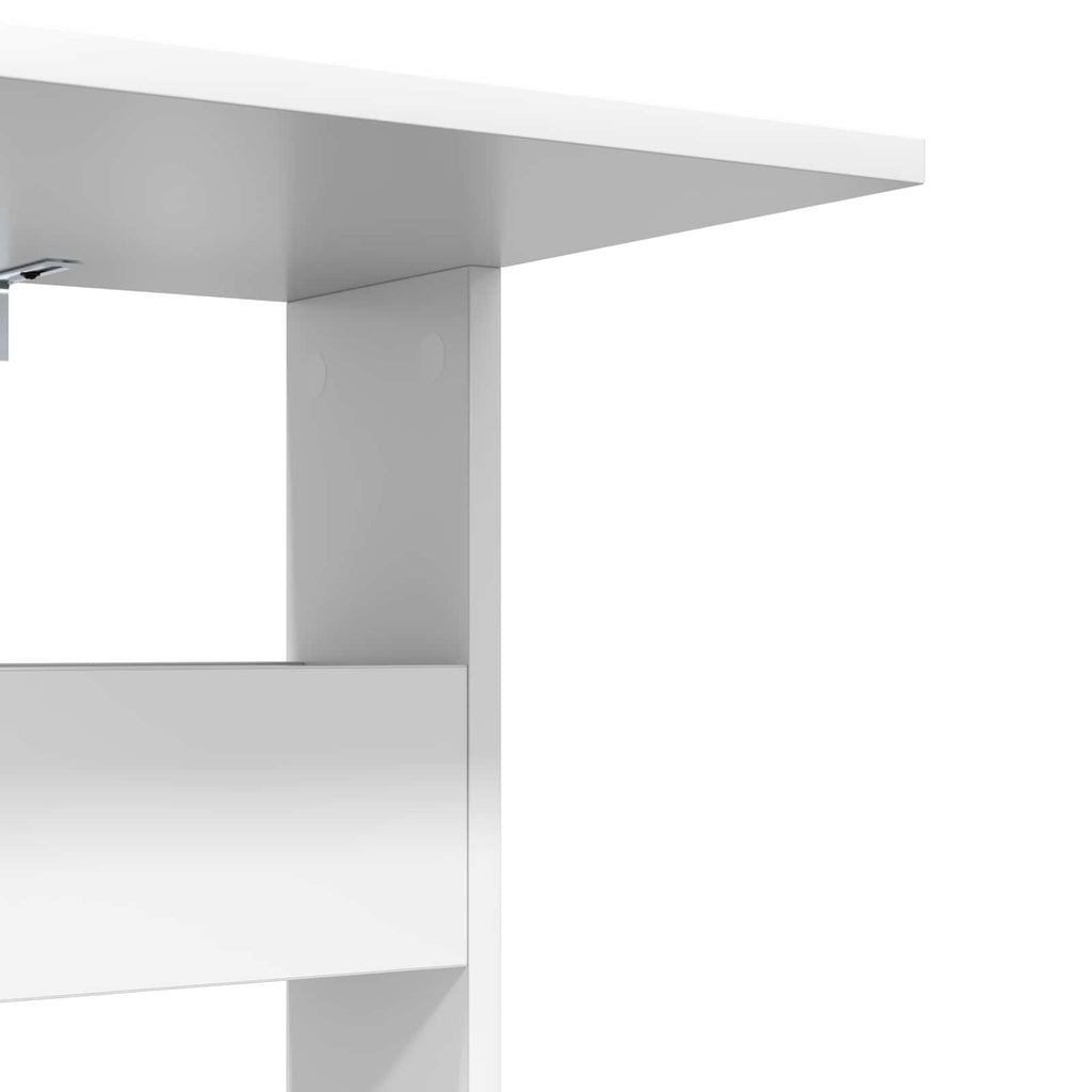vidaXL Stolik boczny Biały 40 x 35 x 60,5 cm Materiał drewnopochodny