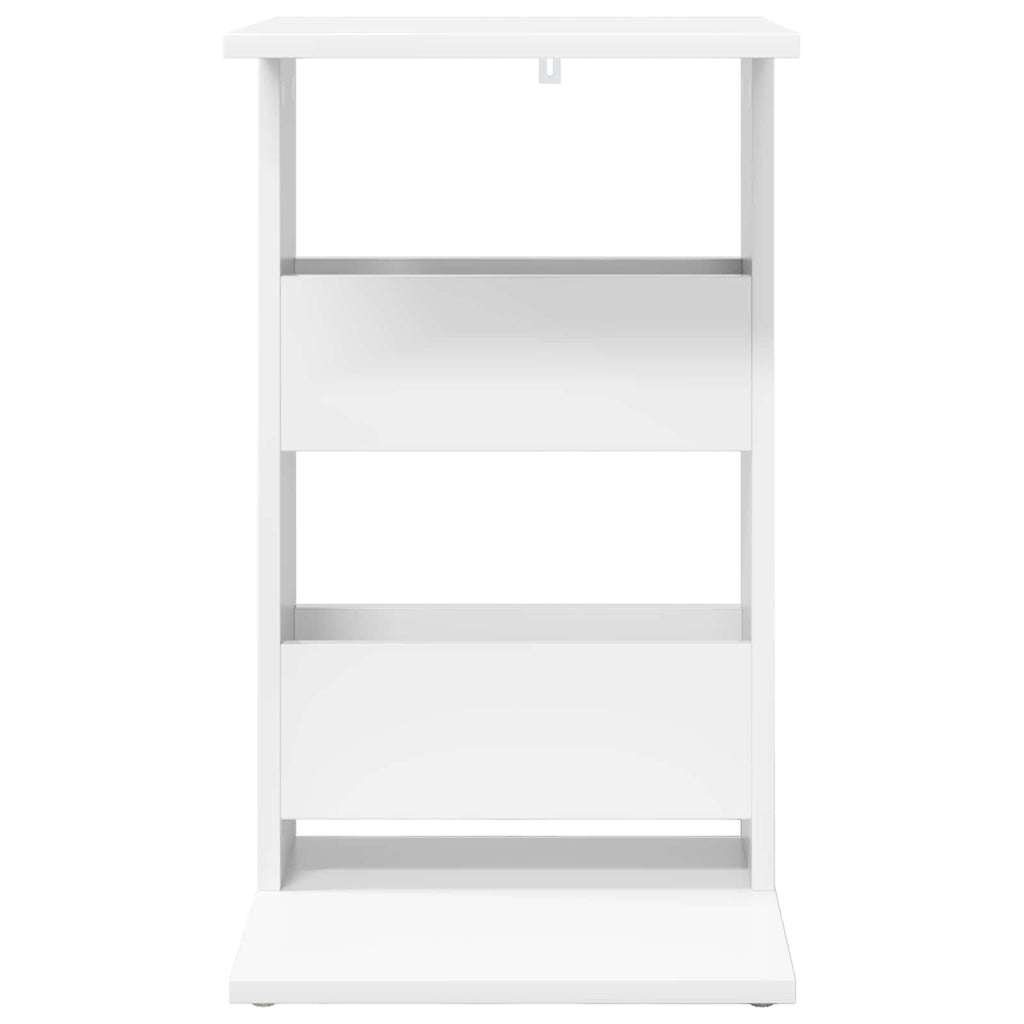 vidaXL Stolik boczny Biały 40 x 35 x 60,5 cm Materiał drewnopochodny