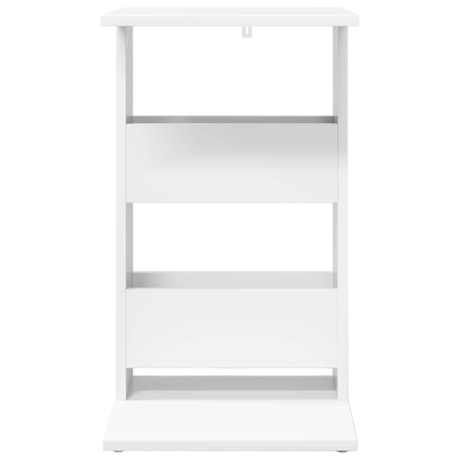 vidaXL Stolik boczny Biały 40 x 35 x 60,5 cm Materiał drewnopochodny