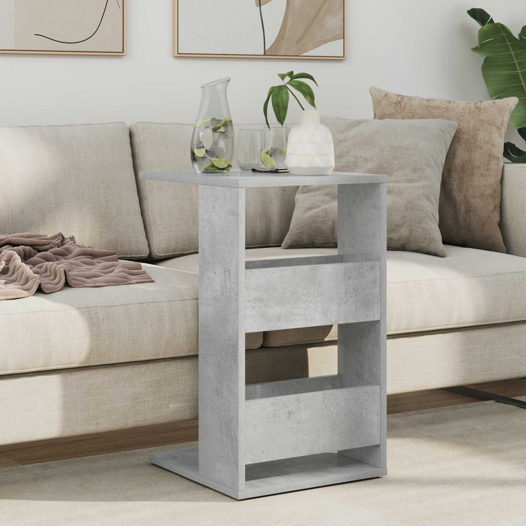 vidaXL Stolik boczny Betonowy szary 40 x 35 x 60,5 cm