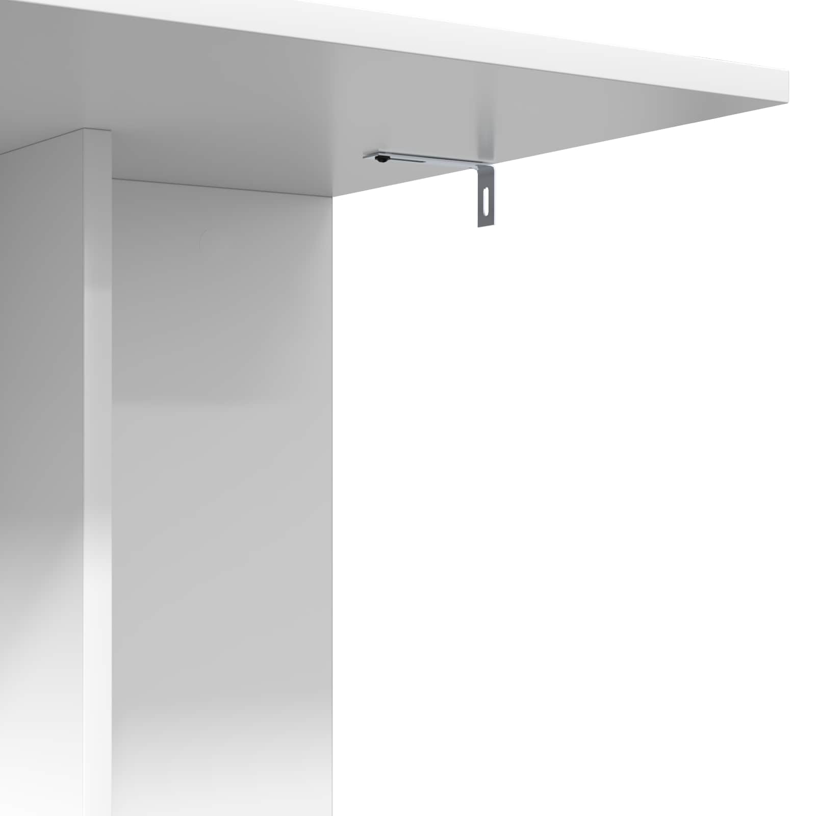vidaXL Stolik boczny Biały 45 x 40 x 62,5 cm Materiał drewnopochodny