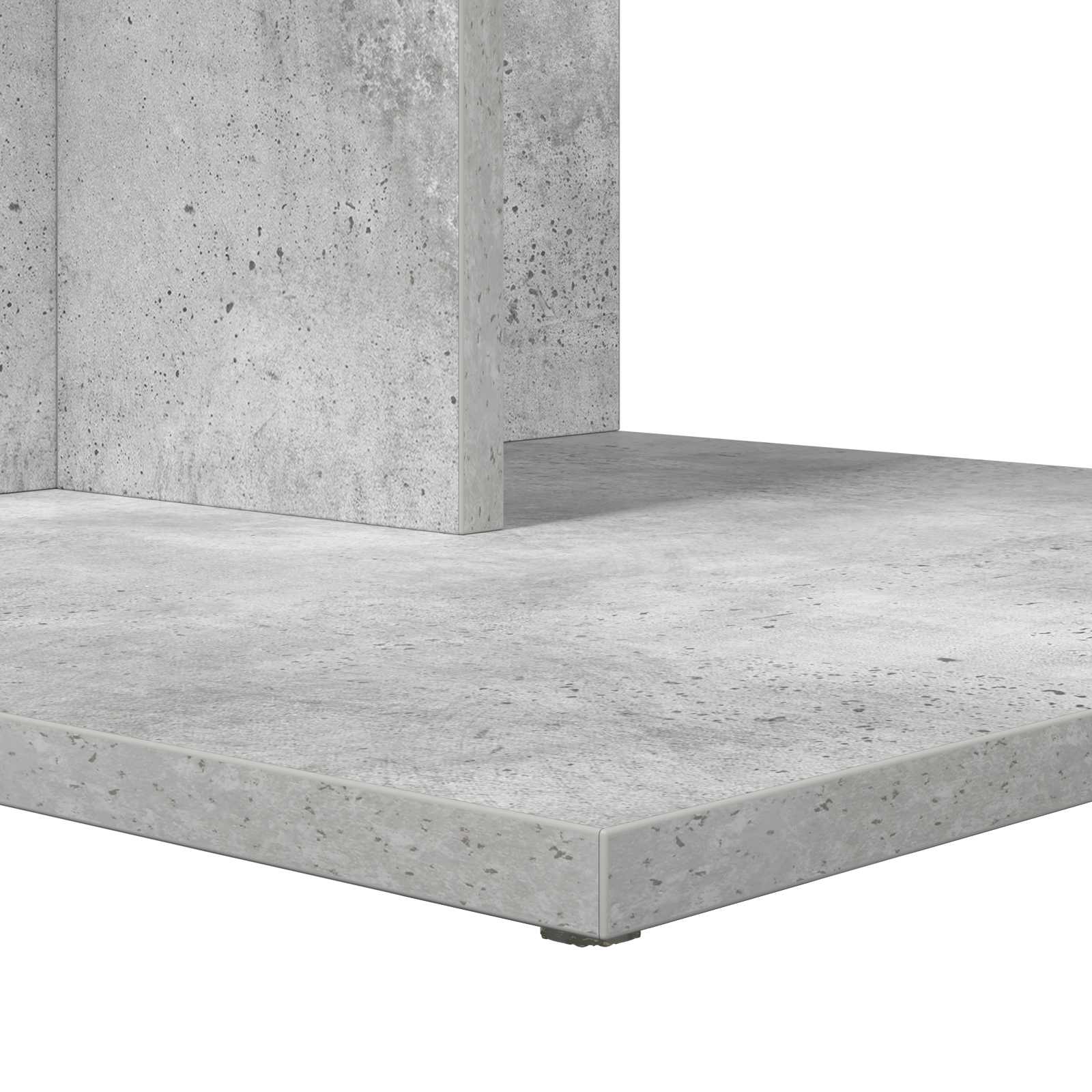 vidaXL Stolik boczny Betonowy szary 45 x 40 x 62,5 cm