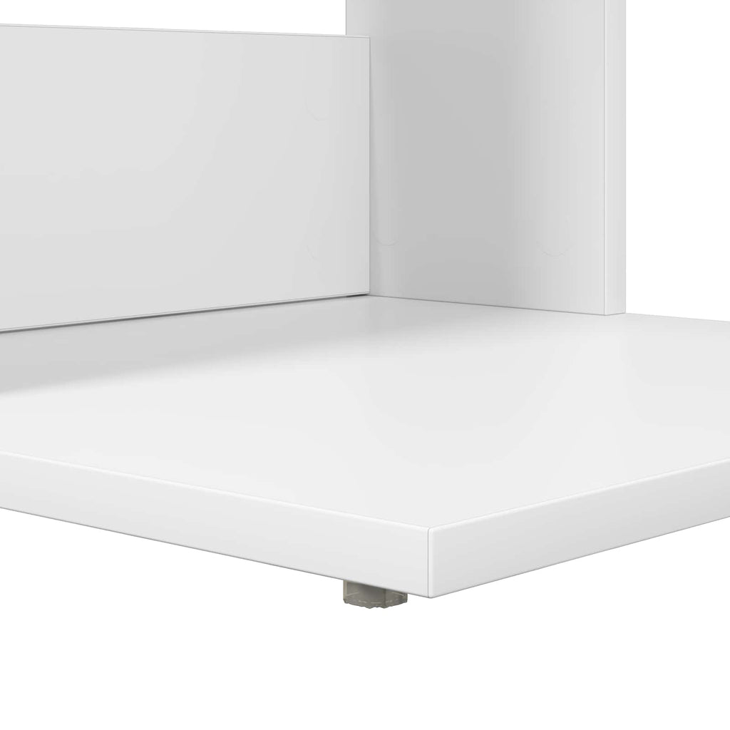 vidaXL Stolik boczny Biały 40 x 38 x 62,5 cm Materiał drewnopochodny