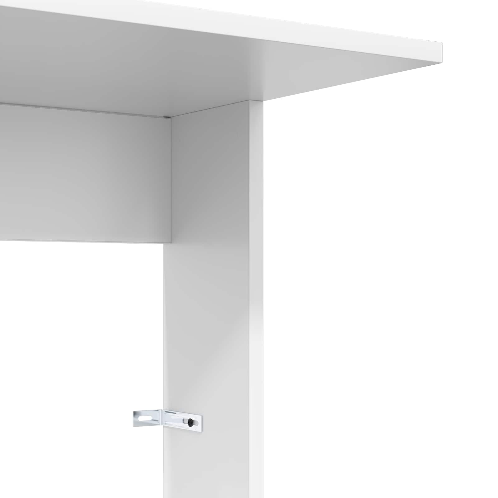 vidaXL Stolik boczny Biały 40 x 38 x 62,5 cm Materiał drewnopochodny
