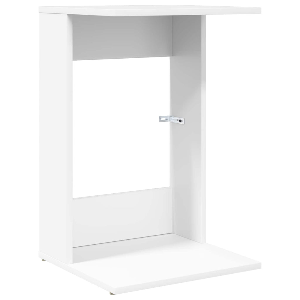 vidaXL Stolik boczny Biały 40 x 38 x 62,5 cm Materiał drewnopochodny
