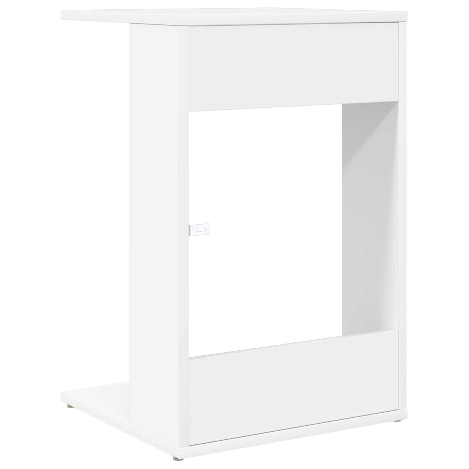 vidaXL Stolik boczny Biały 40 x 38 x 62,5 cm Materiał drewnopochodny