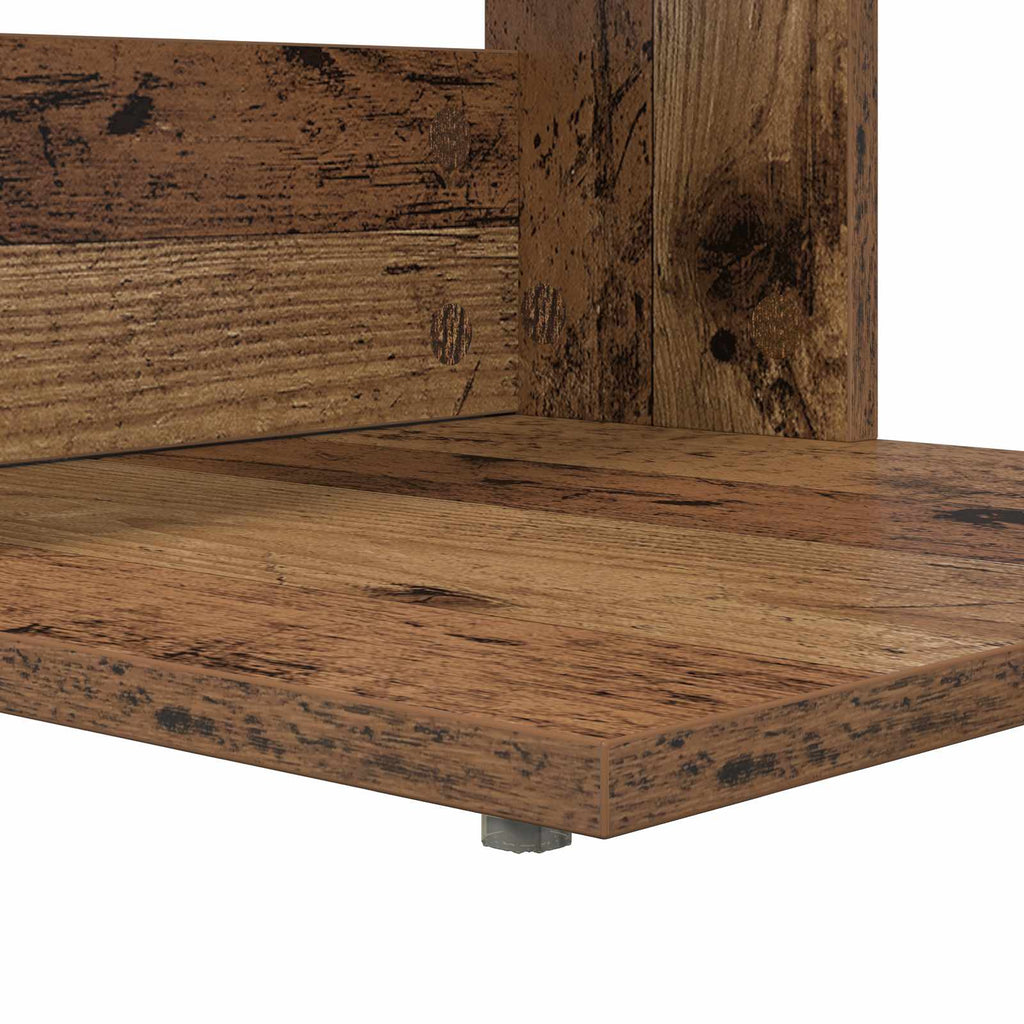 vidaXL Stolik boczny Stare drewno 40 x 38 x 62,5 cm