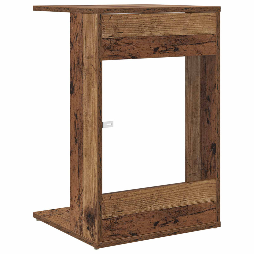vidaXL Stolik boczny Stare drewno 40 x 38 x 62,5 cm