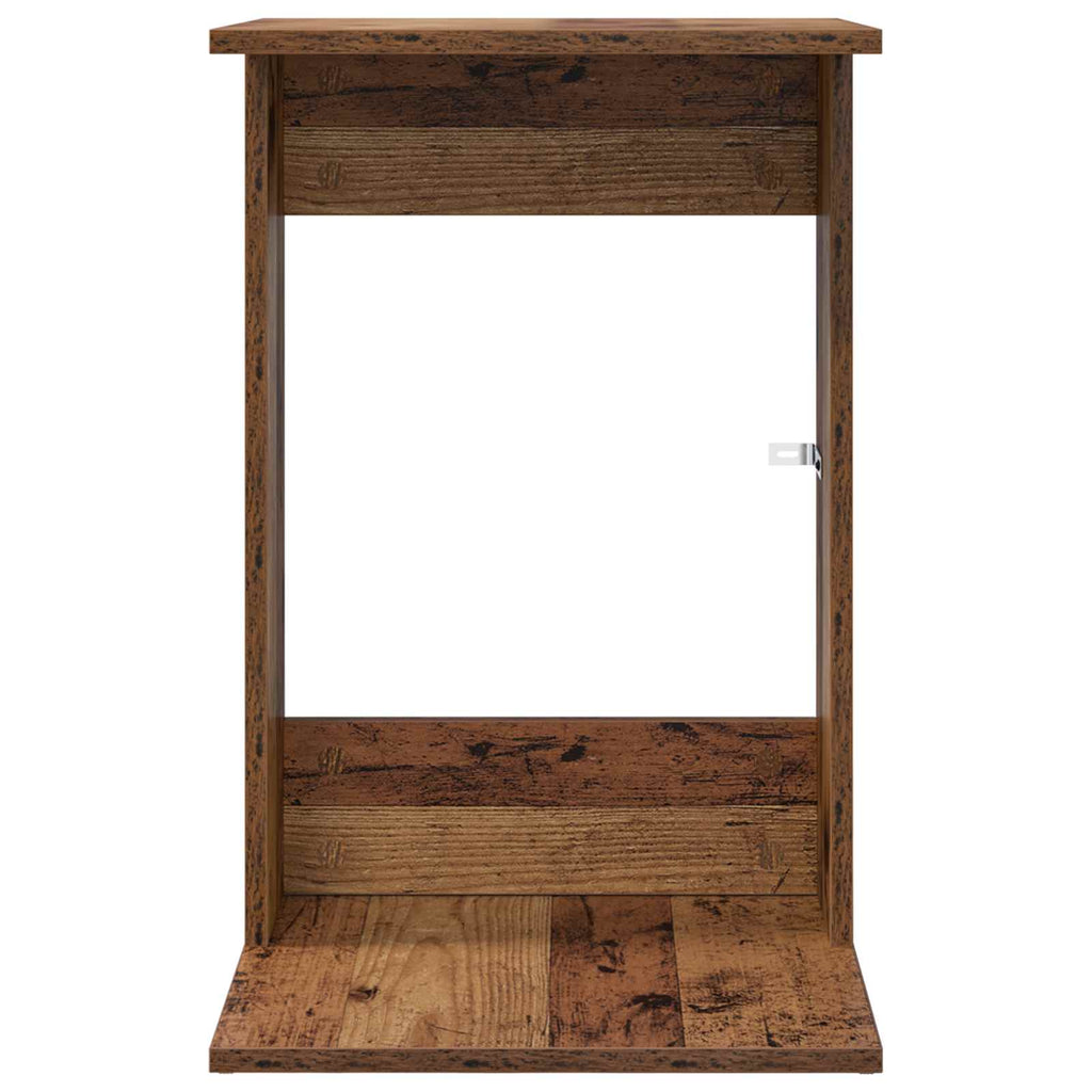 vidaXL Stolik boczny Stare drewno 40 x 38 x 62,5 cm
