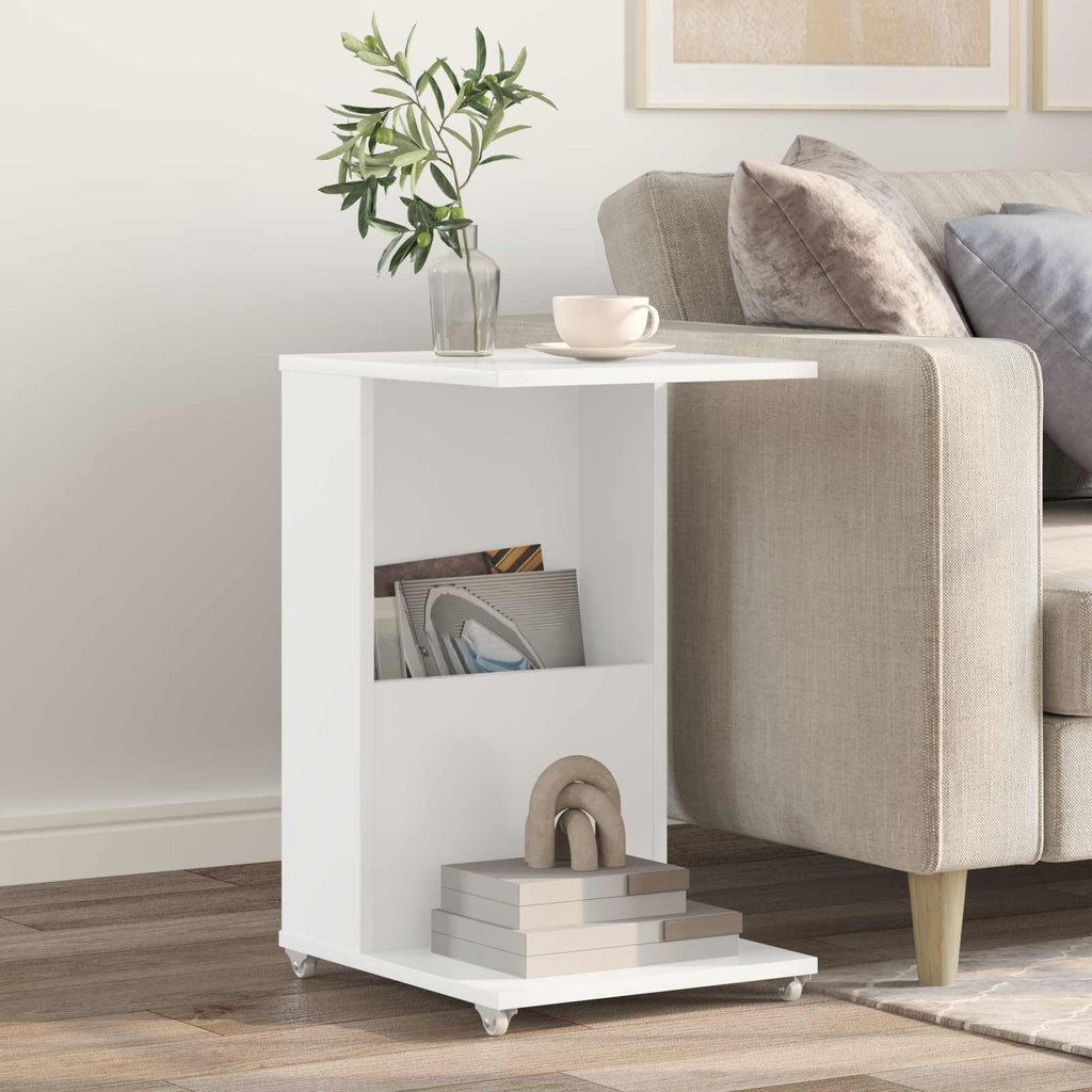 vidaXL Stolik boczny Biały 40 x 35 x 60 cm Materiał drewnopochodny