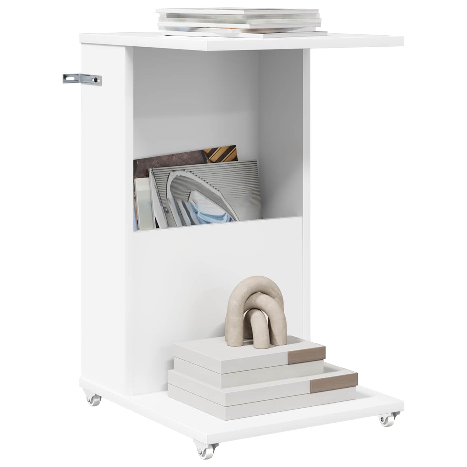 vidaXL Stolik boczny Biały 40 x 35 x 60 cm Materiał drewnopochodny