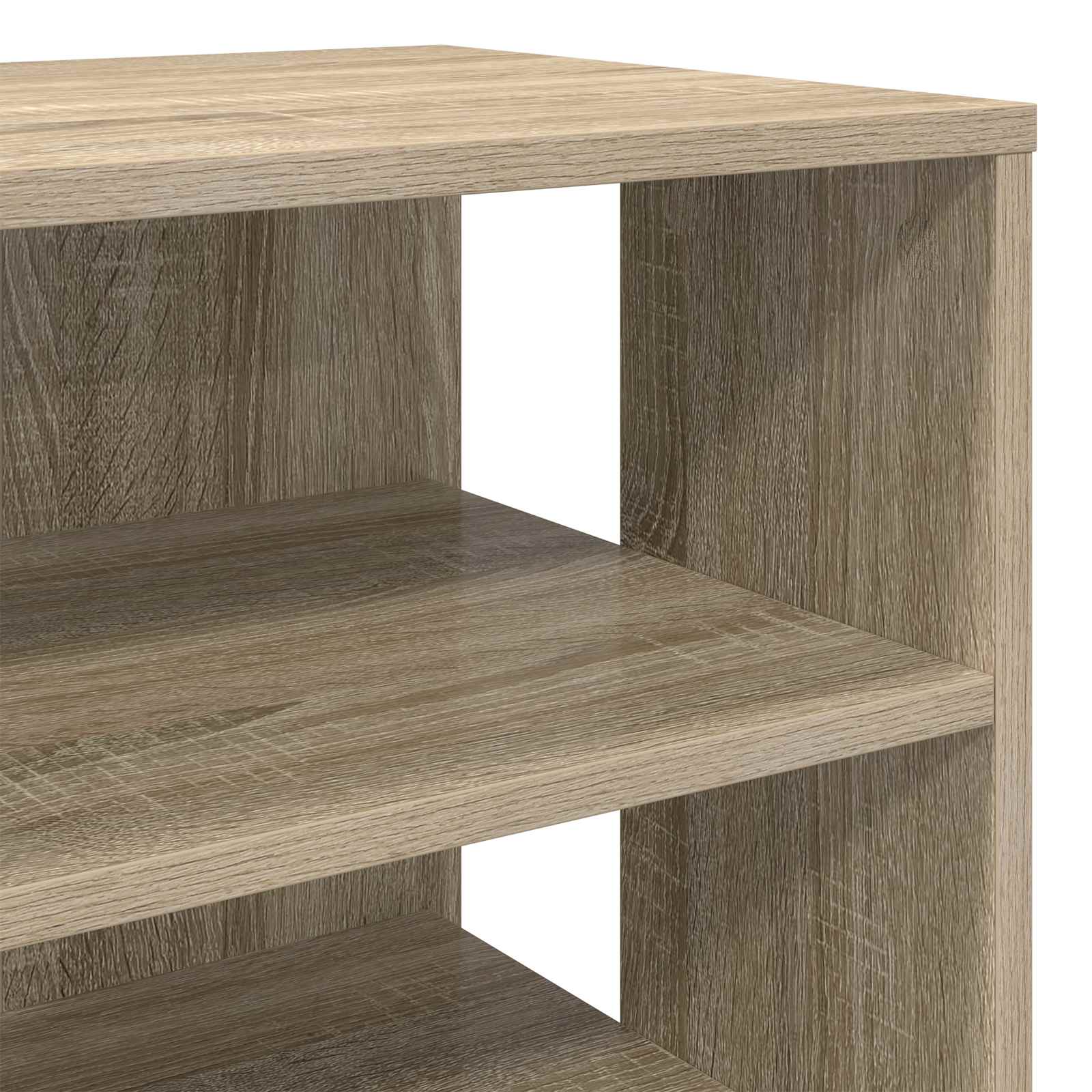 vidaXL Szafka na buty z półką 2 pcs Dąb Sonoma Materiał drewnopochodny