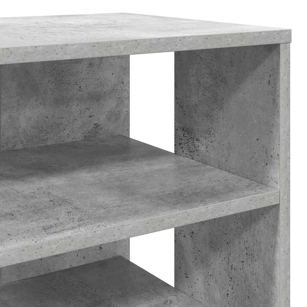 vidaXL Szafka na buty 2 pcs Betonowy szary Materiał drewnopochodny