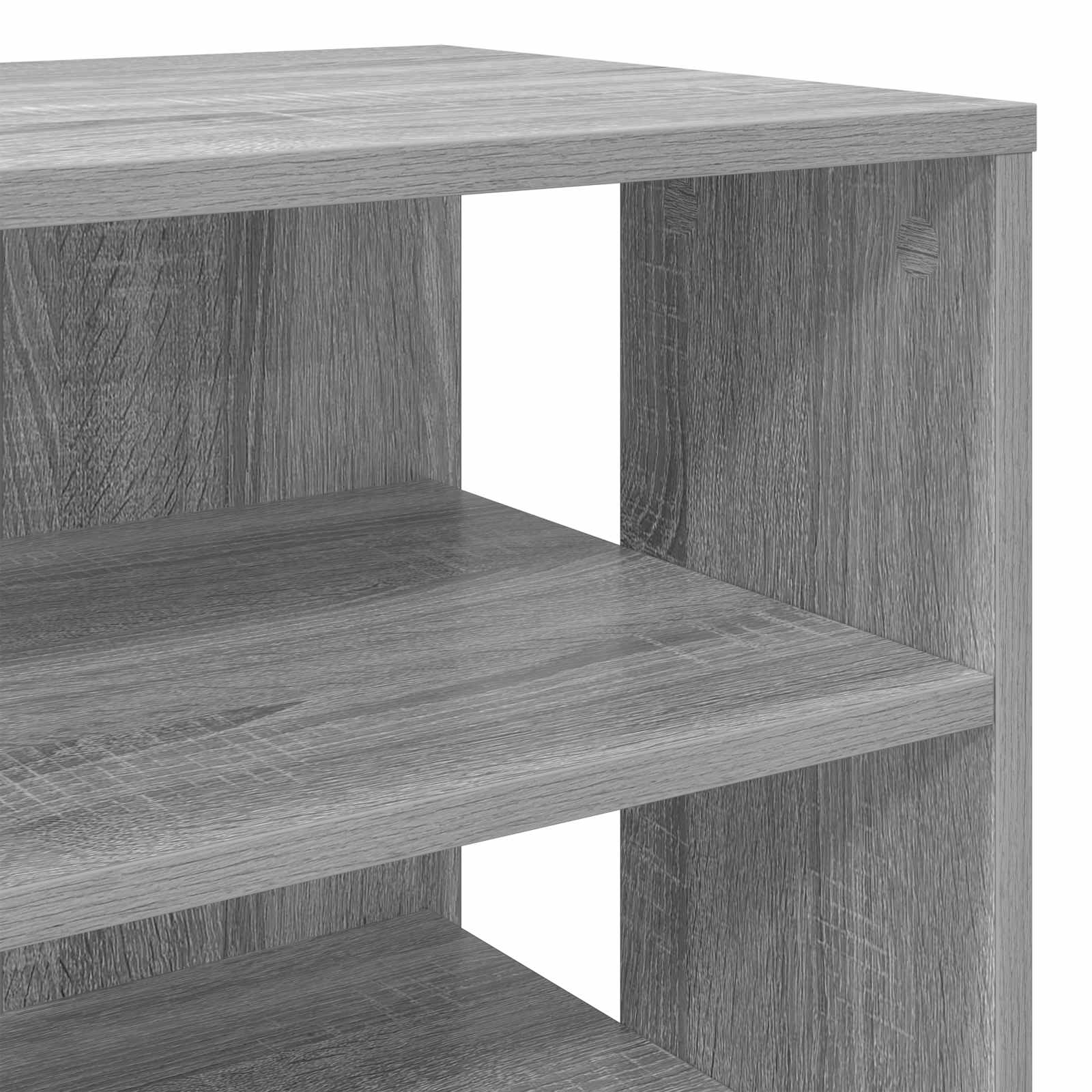 vidaXL Szafka na buty 2 pcs Szary Sonoma Materiał drewnopochodny