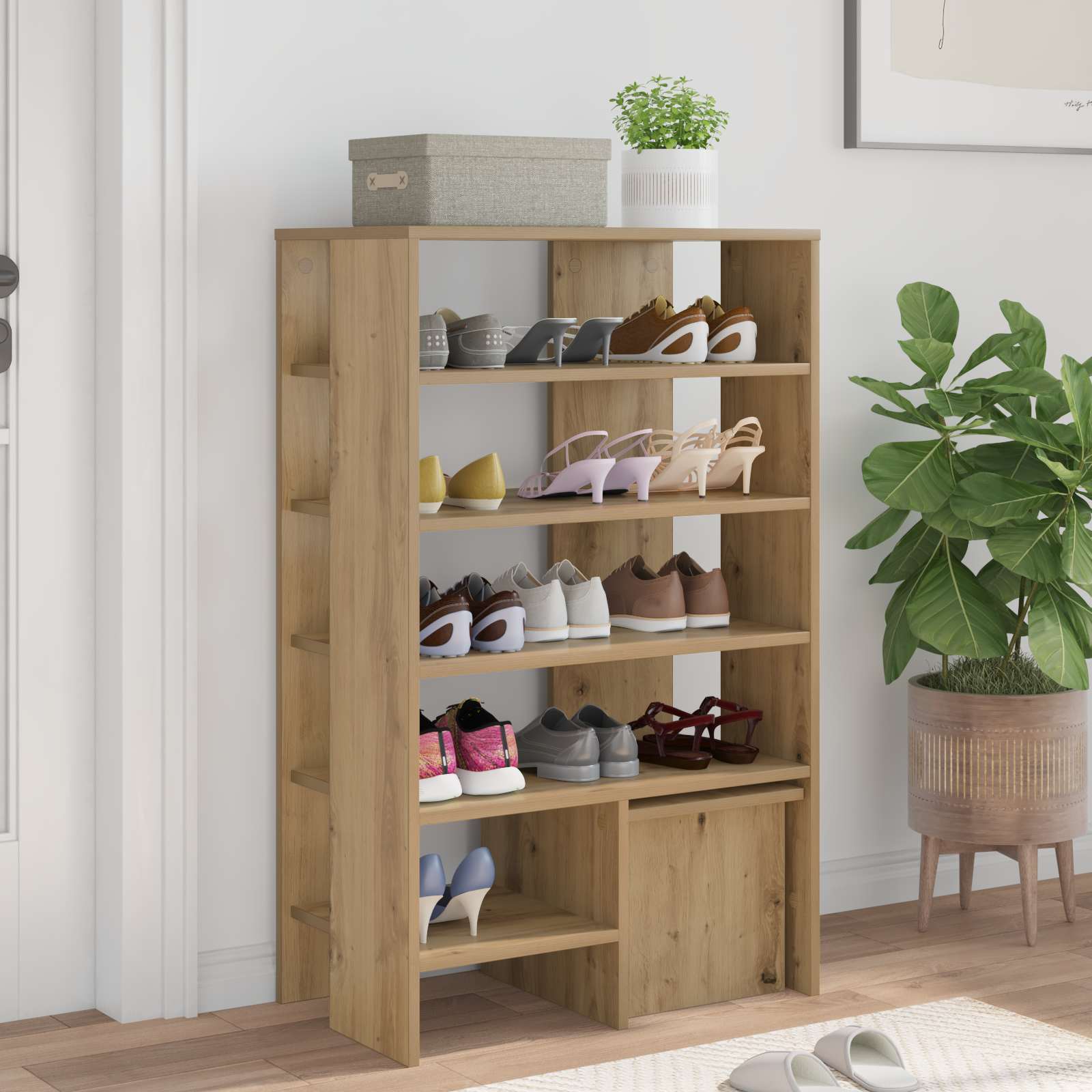 vidaXL Szafka na buty 2 szt. 62 x 35 x 100 cm Materiał drewnopochodny