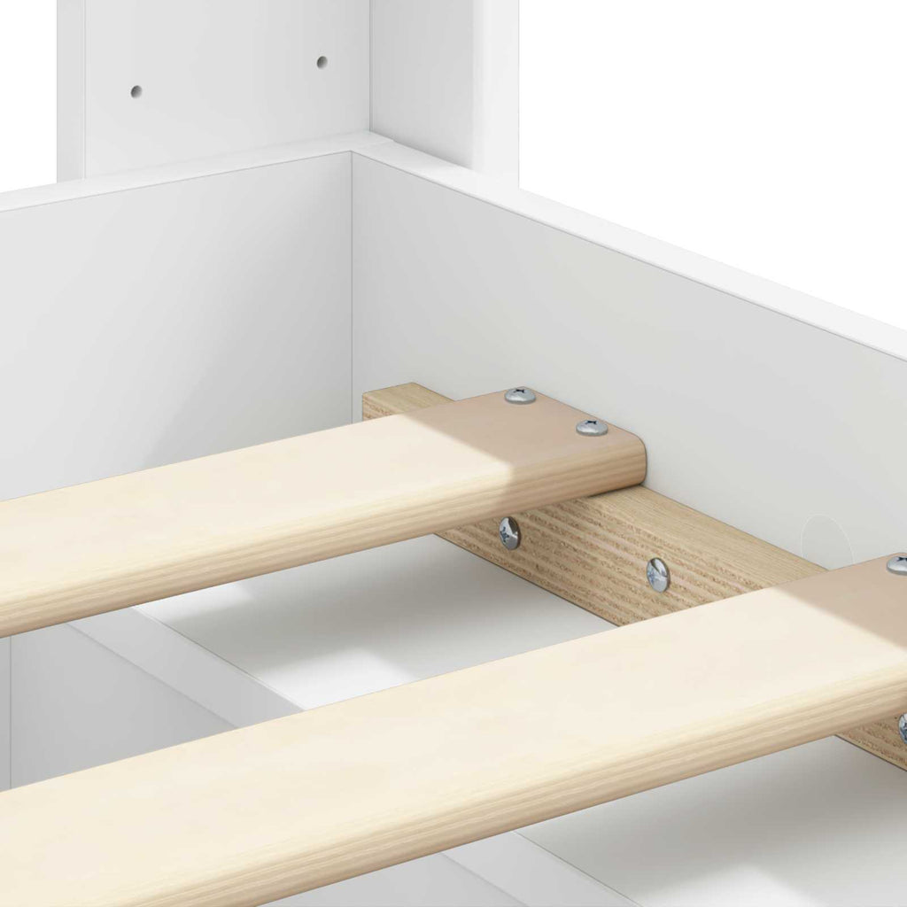 vidaXL Stelaż łóżka z przechowywaniem i zagłówkiem 3 pcs