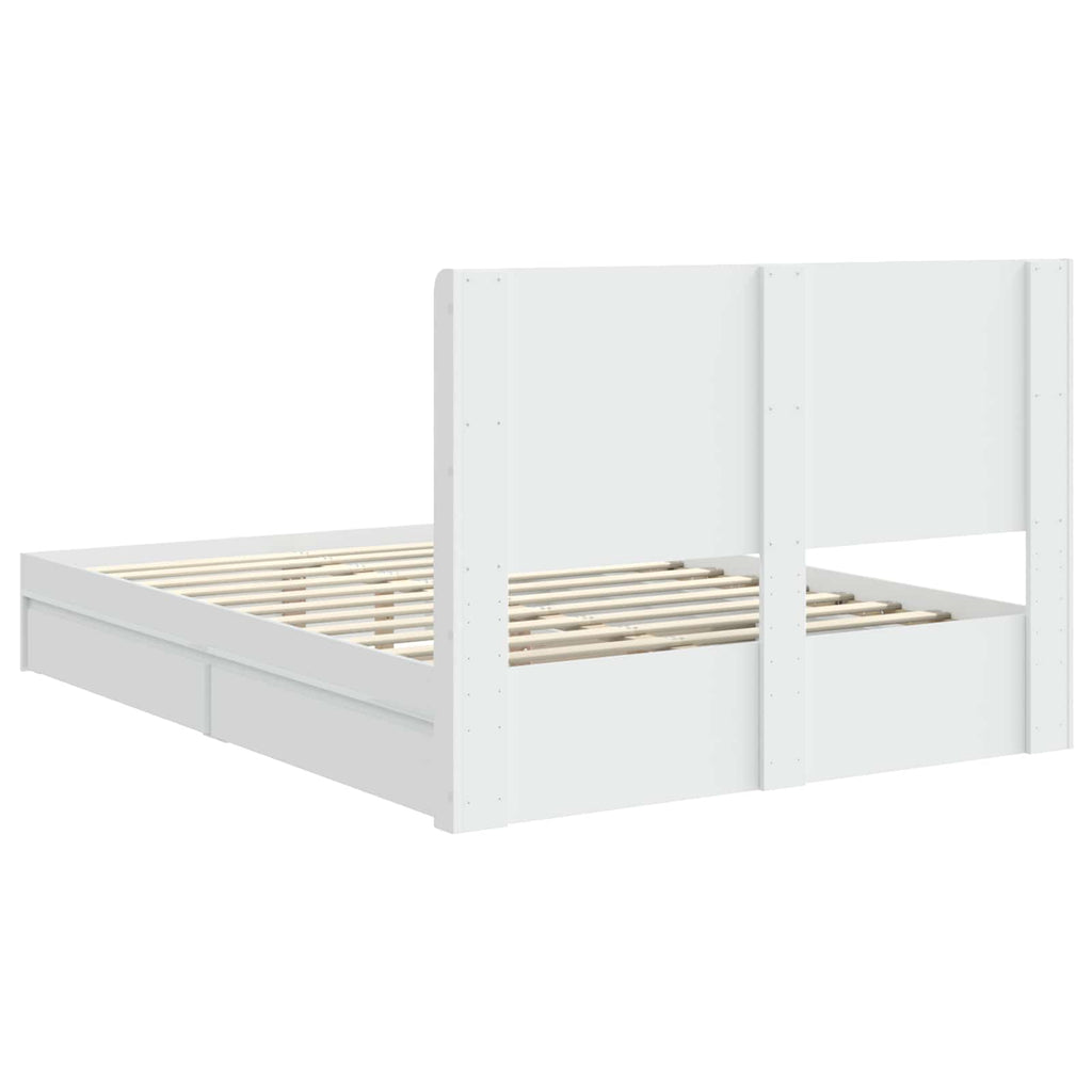 vidaXL Stelaż łóżka z przechowywaniem i zagłówkiem 3 pcs