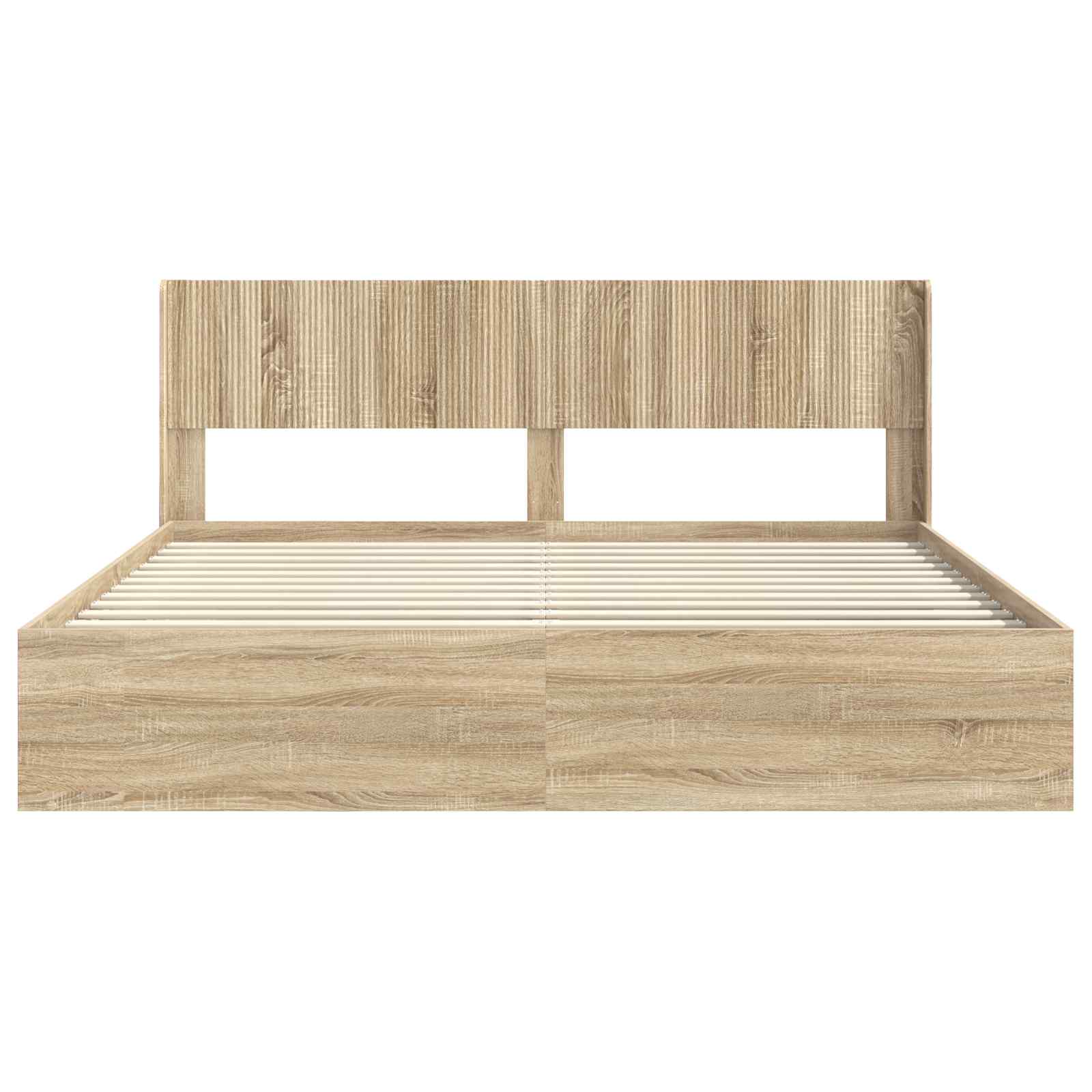 vidaXL Stelaż łóżka z przechowywaniem i zagłówkiem 3 pcs