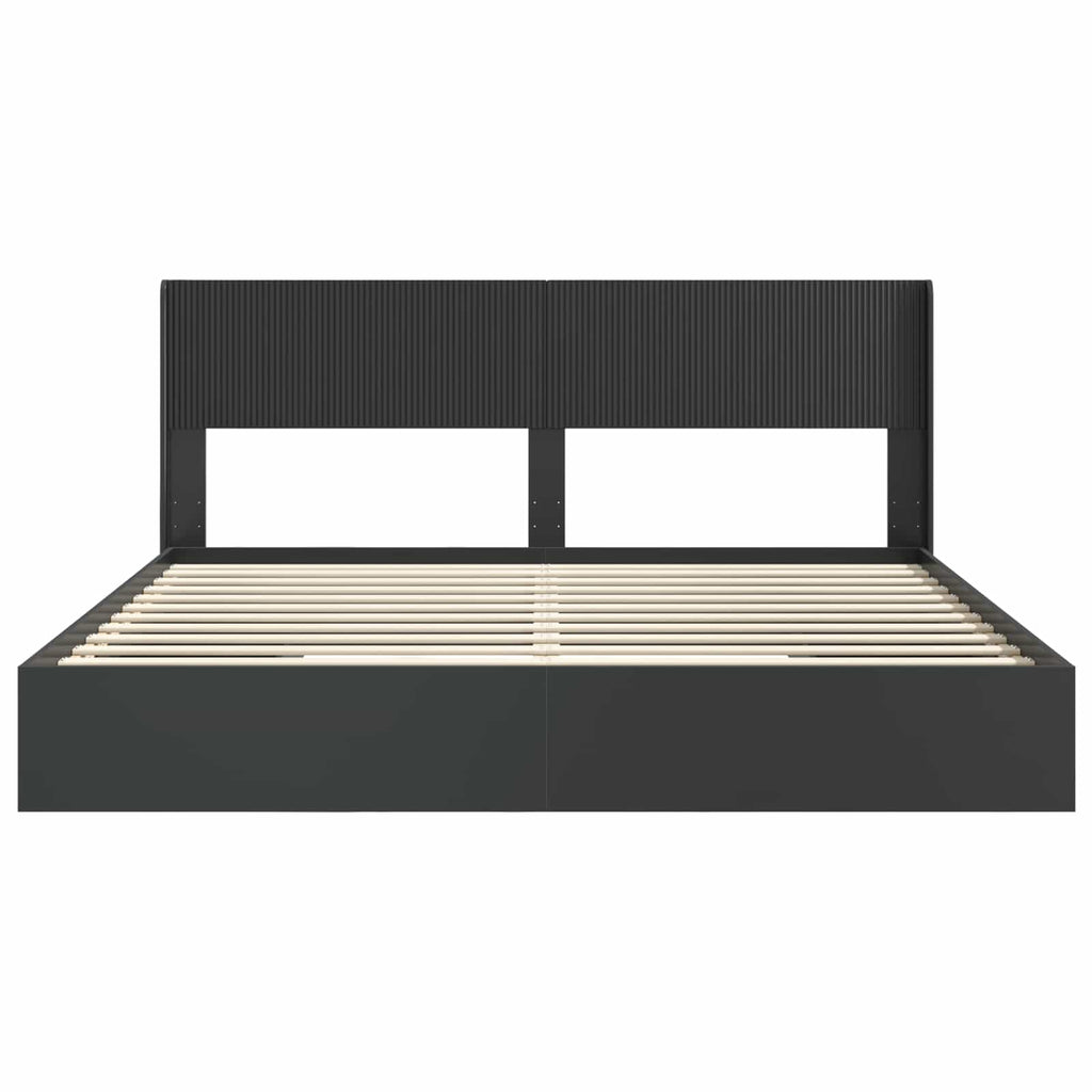vidaXL Stelaż łóżka z przechowywaniem i zagłówkiem 3 pcs