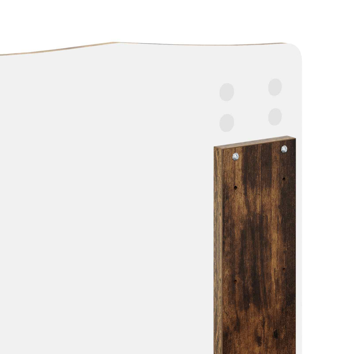 vidaXL Ramka łóżka Dąb wędzony 150 x 200 cm Lite drewno sosnowe