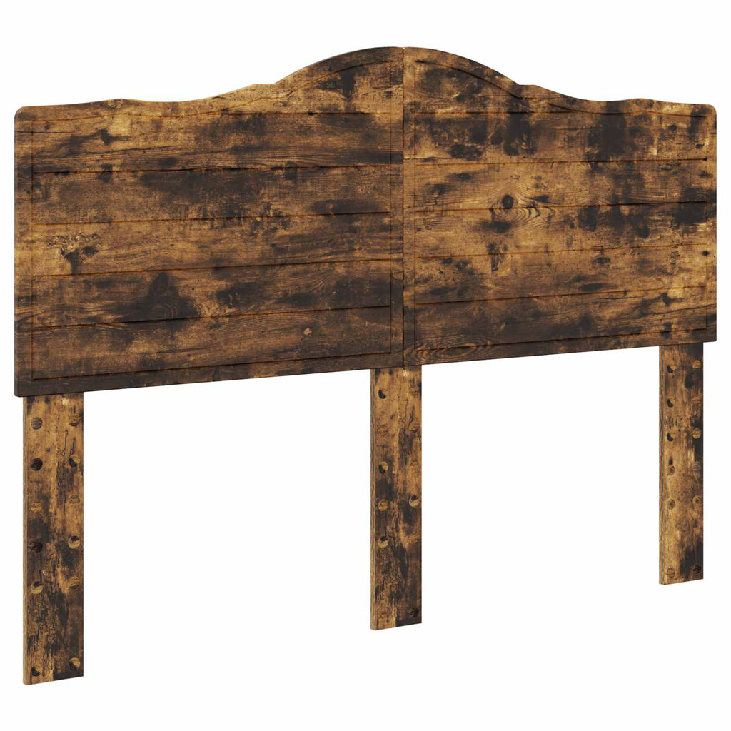 vidaXL Ramka łóżka Dąb wędzony 150 x 200 cm Lite drewno sosnowe
