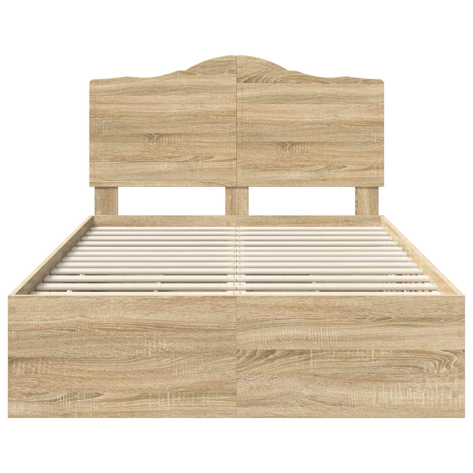vidaXL Ramka łóżka Dąb Sonoma 120 x 200 cm Drewno inżynieryjne