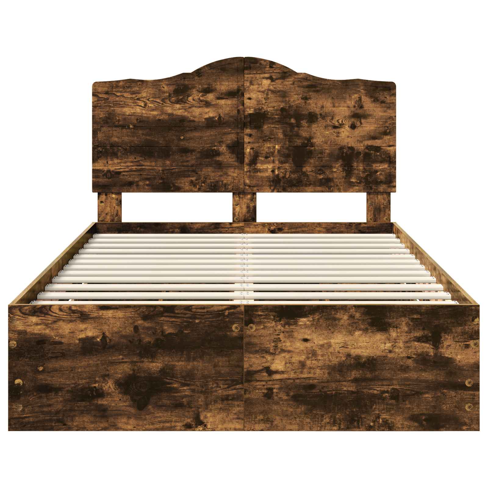 vidaXL Ramka łóżka Dąb Wędzony 120 x 200 cm Drewno inżynieryjne
