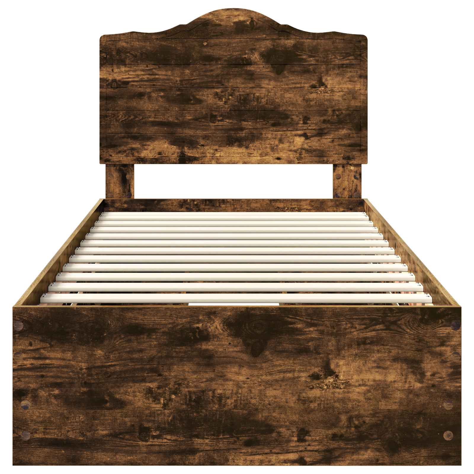vidaXL Ramka łóżka Dąb Wędzony 90 x 200 cm Drewno inżynieryjne