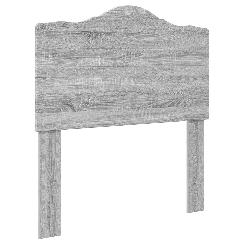 vidaXL Ramka łóżka Szary Sonoma 100 x 200 cm Materiał drewnopochodny