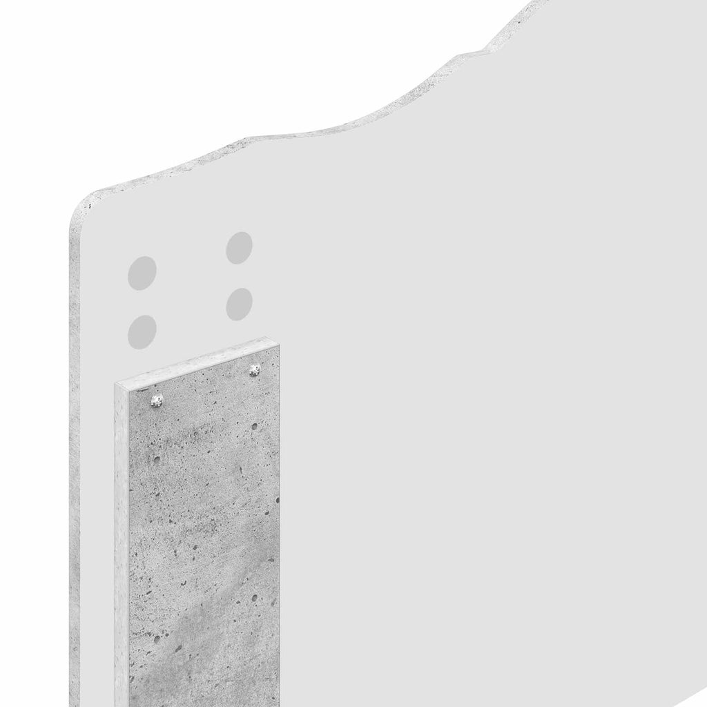 vidaXL Ramka łóżka Betonowy szary 90 x 200 cm Materiał drewnopochodny