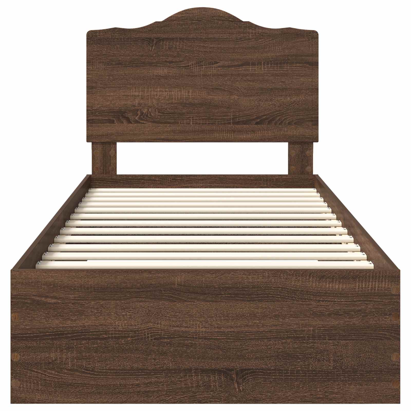 vidaXL Ramka łóżka Brązowy dąb 70 x 190 cm Materiał drewnopochodny