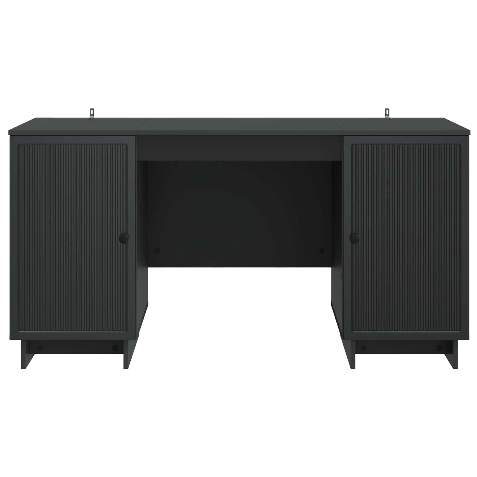 vidaXL Biurko Czarny Drewno inżynieryjne 142,5 x 50 x 75 cm