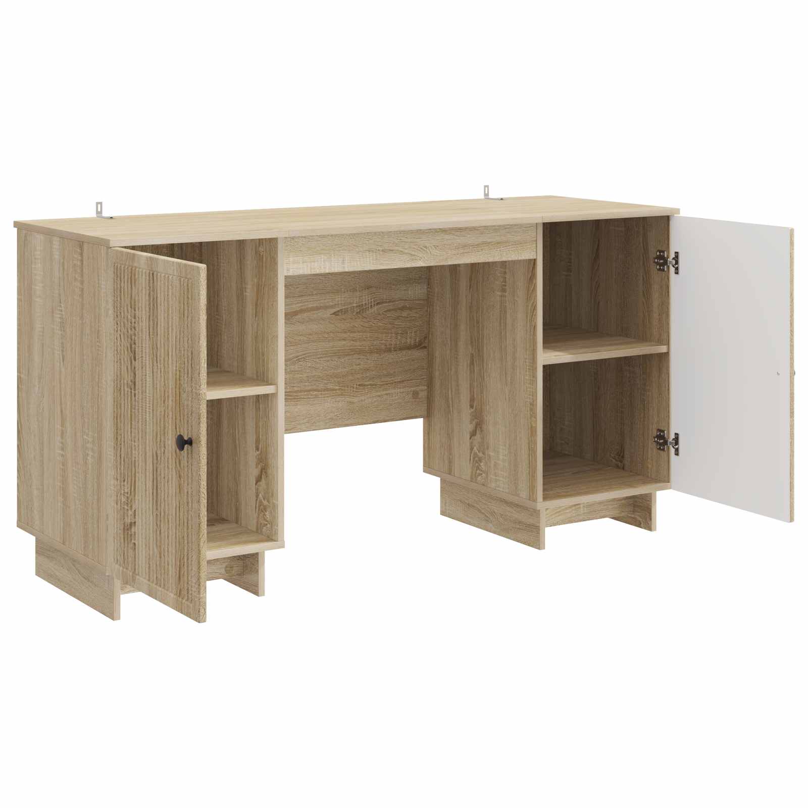 vidaXL Biurko dąb Sonoma Drewno inżynieryjne 142,5 x 50 x 75 cm