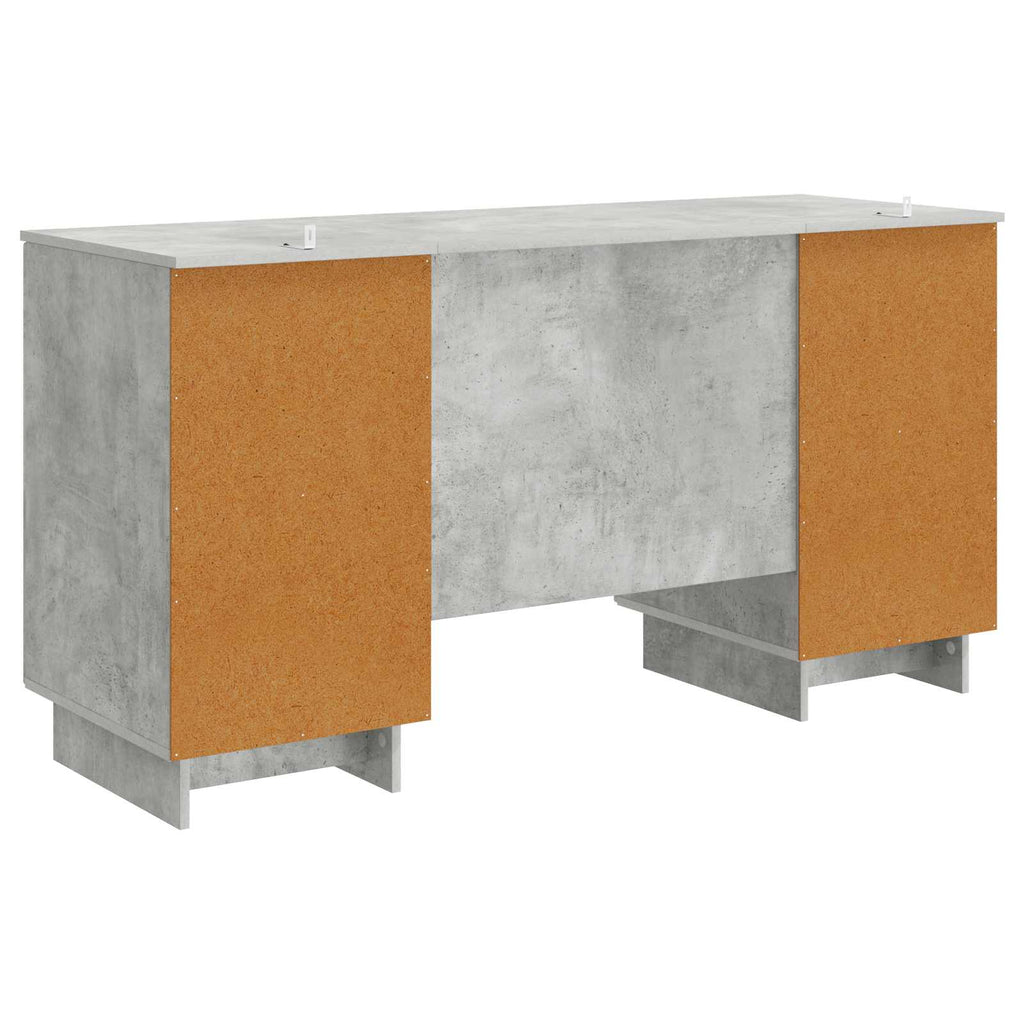 vidaXL Biurko Betonowy szary Drewno inżynieryjne 142,5 x 50 x 75 cm