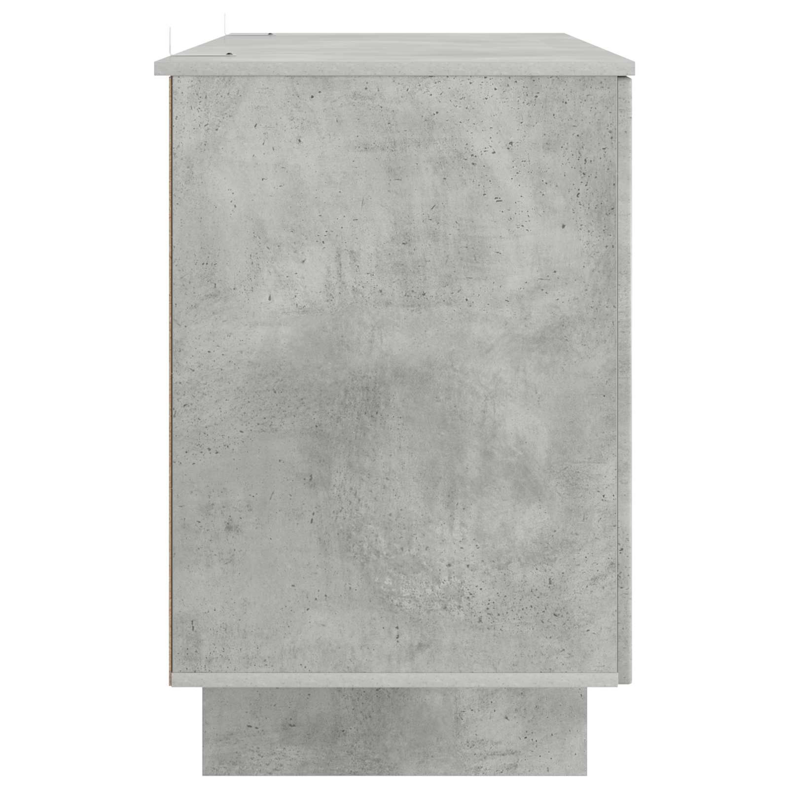 vidaXL Biurko Betonowy szary Drewno inżynieryjne 142,5 x 50 x 75 cm