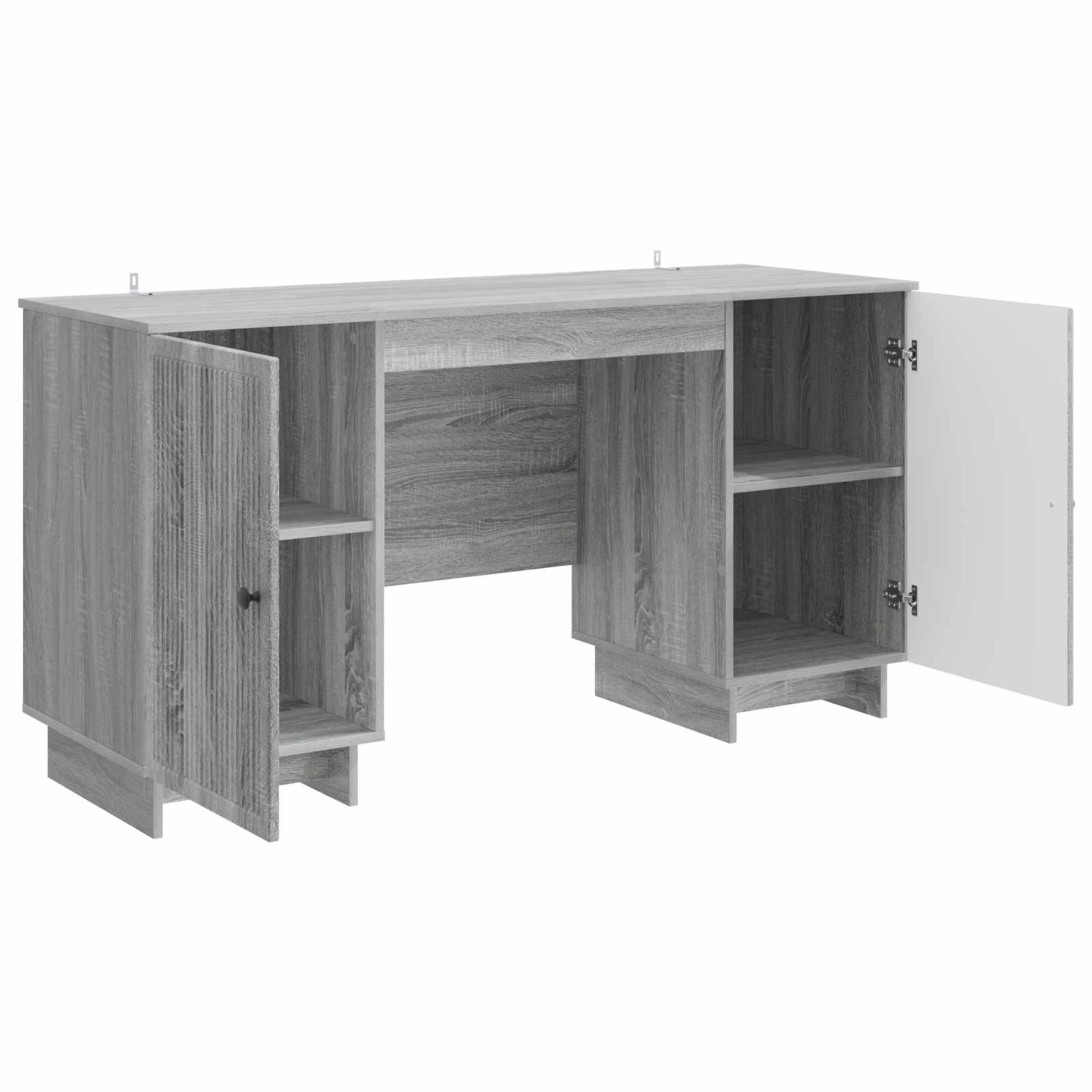 vidaXL Biurko Szary Sonoma Drewno inżynieryjne 142,5 x 50 x 75 cm