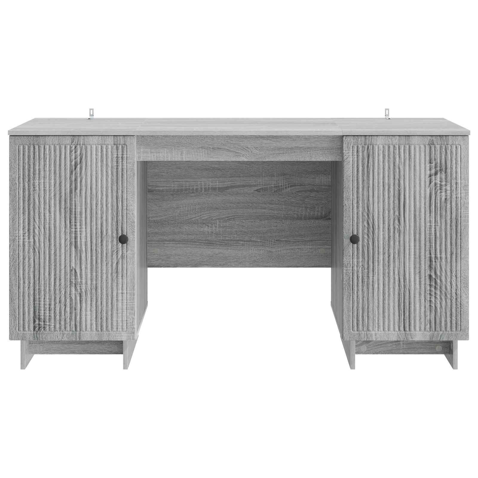 vidaXL Biurko Szary Sonoma Drewno inżynieryjne 142,5 x 50 x 75 cm