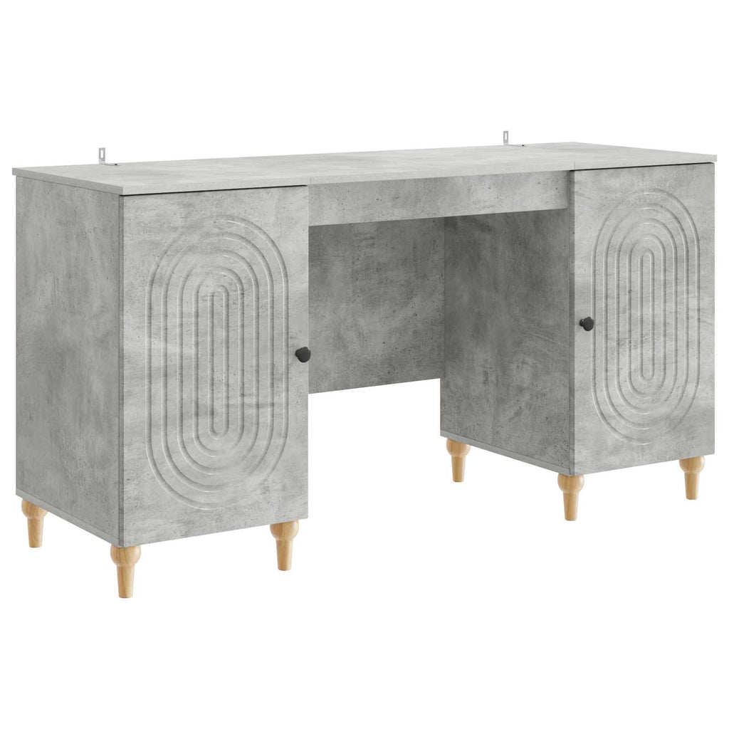 vidaXL Biurko Betonowy szary 142,5 x 50 x 75 cm Drewno inżynieryjne