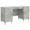 vidaXL Biurko Betonowy szary 142,5 x 50 x 75 cm Drewno inżynieryjne