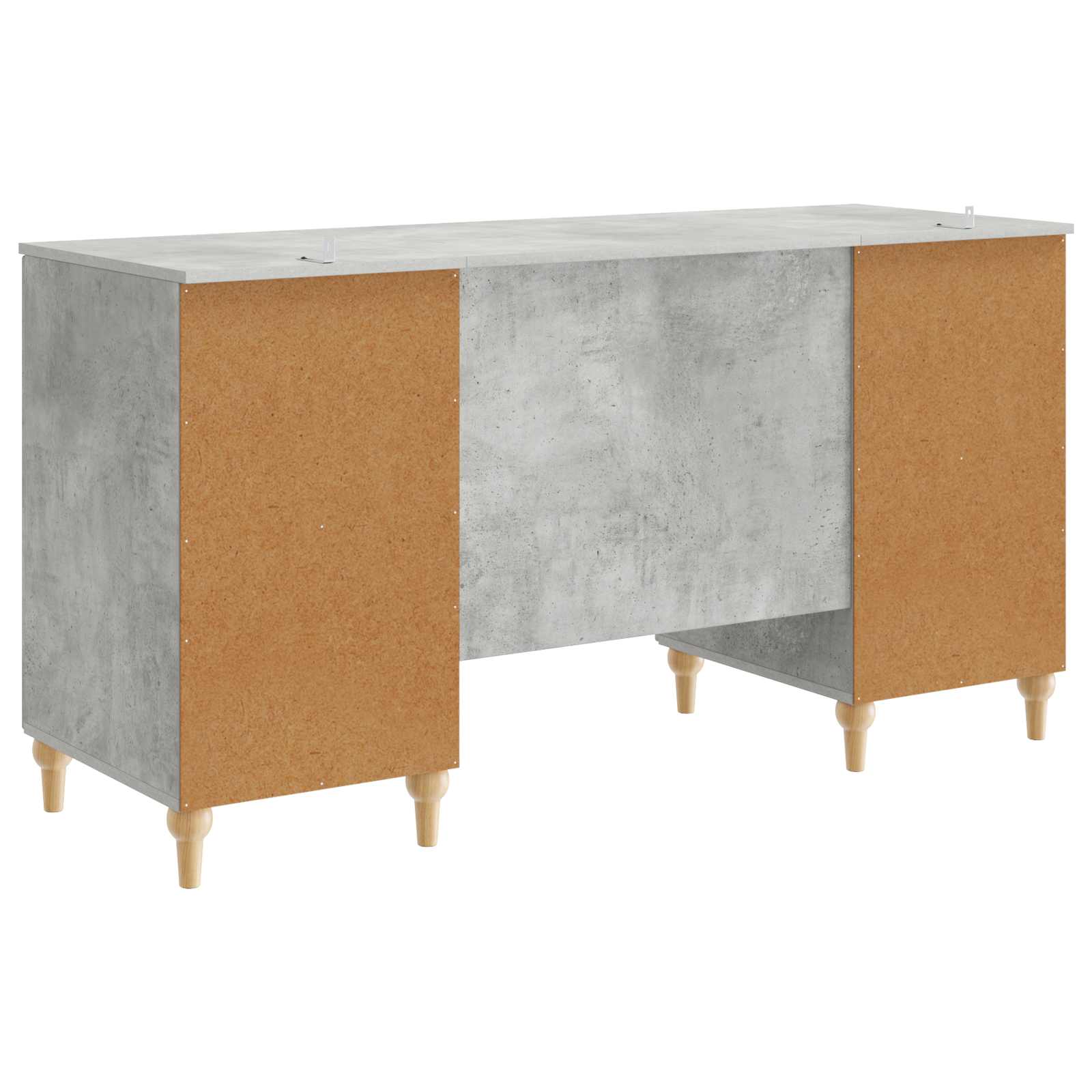 vidaXL Biurko Betonowy szary 142,5 x 50 x 75 cm Drewno inżynieryjne