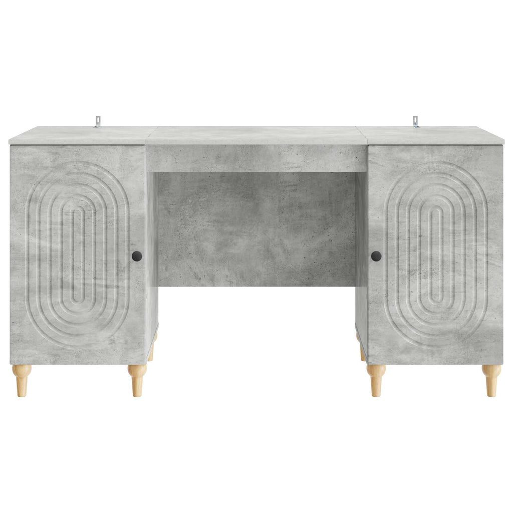 vidaXL Biurko Betonowy szary 142,5 x 50 x 75 cm Drewno inżynieryjne