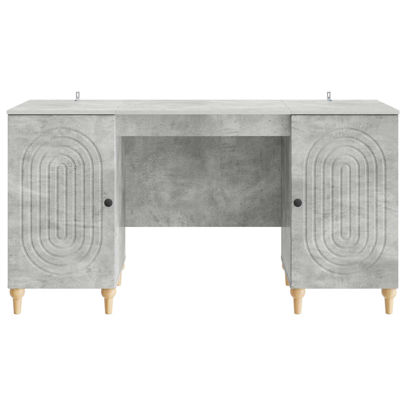 vidaXL Biurko Betonowy szary 142,5 x 50 x 75 cm Drewno inżynieryjne