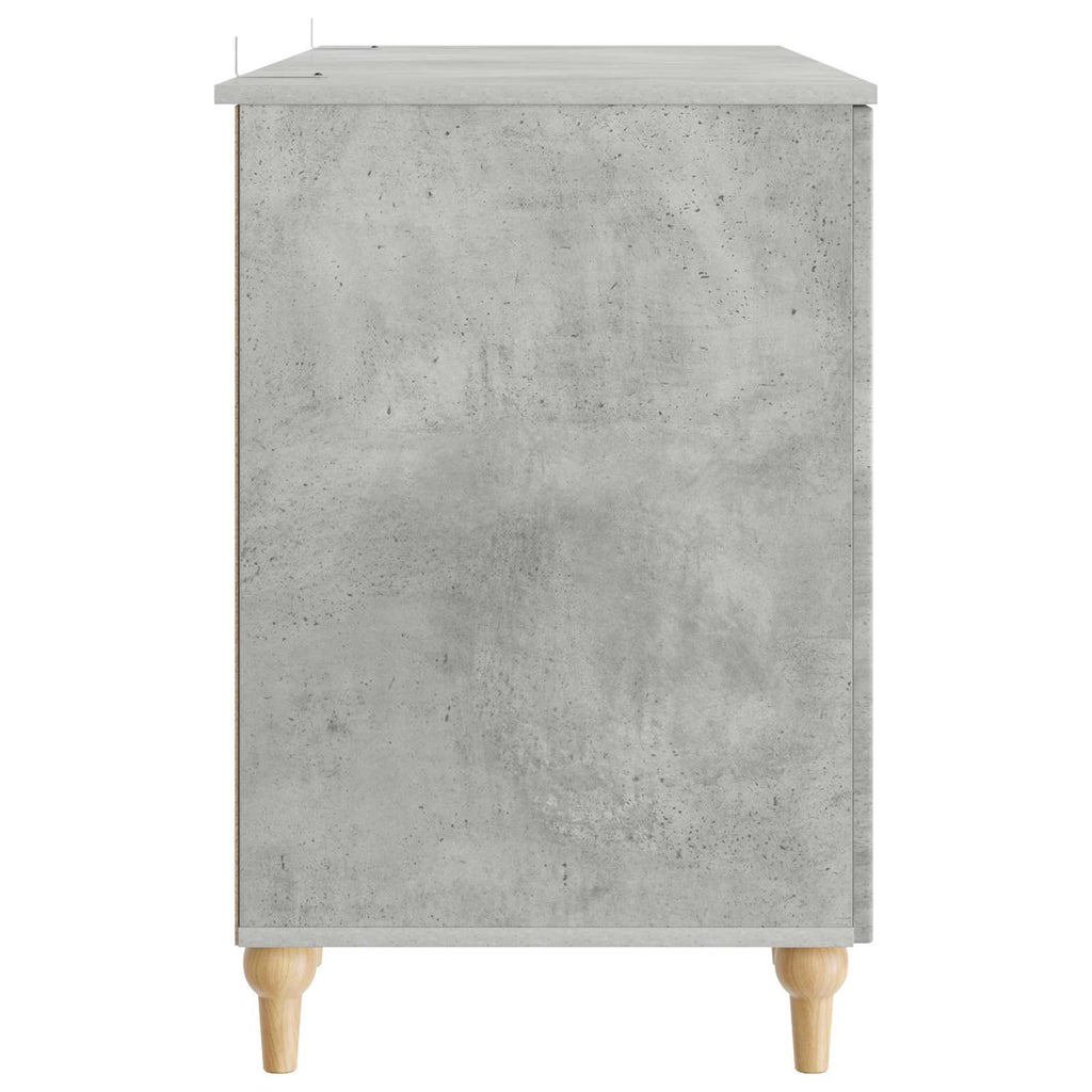 vidaXL Biurko Betonowy szary 142,5 x 50 x 75 cm Drewno inżynieryjne