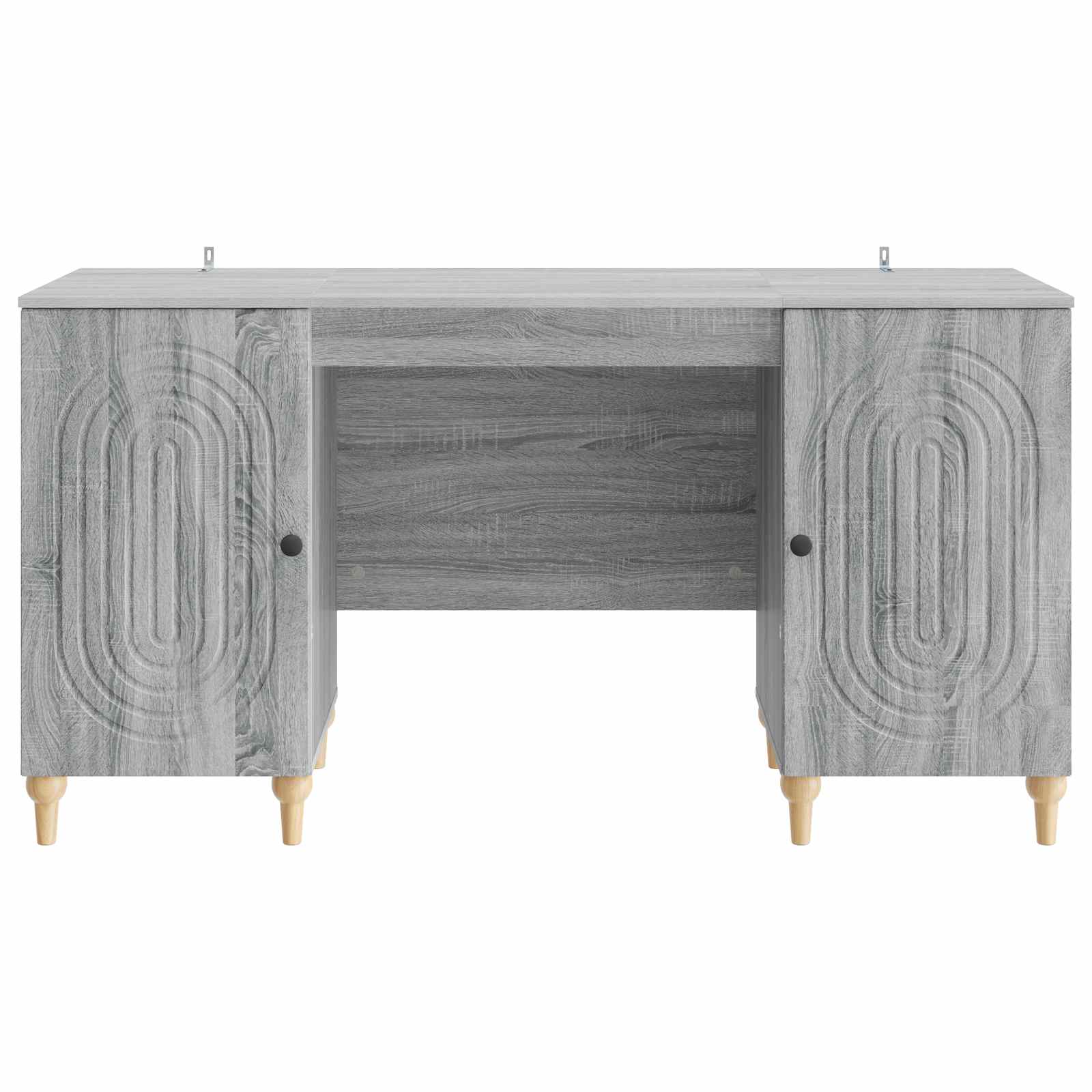 vidaXL Biurko Szary Sonoma 142,5 x 50 x 75 cm Drewno inżynieryjne