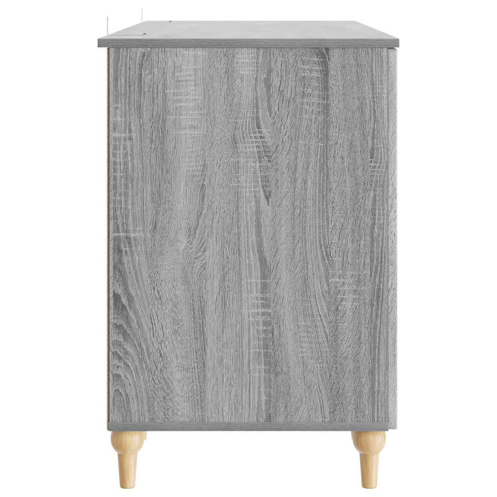vidaXL Biurko Szary Sonoma 142,5 x 50 x 75 cm Drewno inżynieryjne