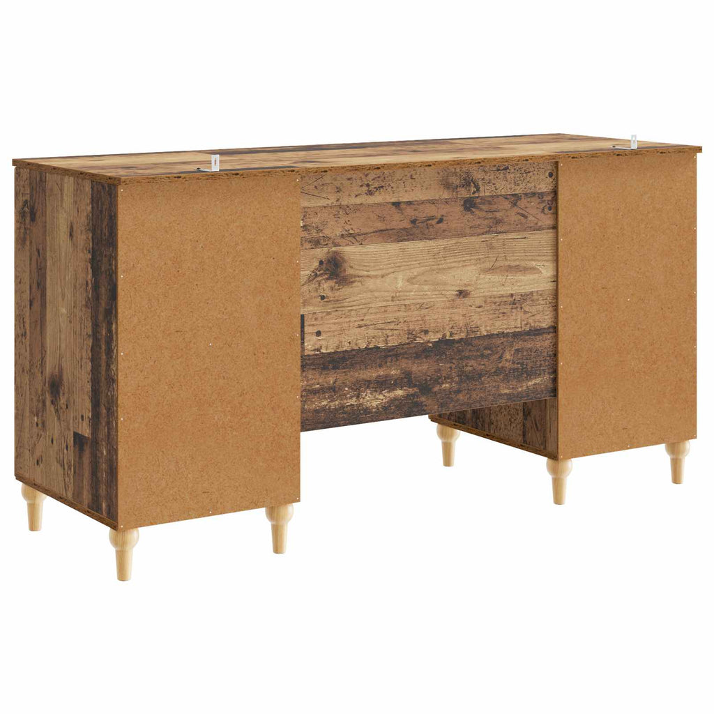 vidaXL Biurko Stare drewno 142,5 x 50 x 75 cm Drewno inżynieryjne