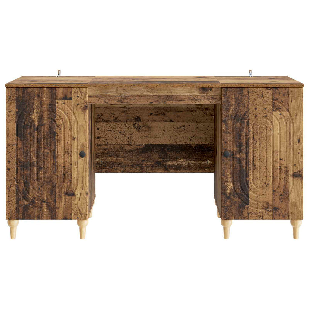 vidaXL Biurko Stare drewno 142,5 x 50 x 75 cm Drewno inżynieryjne