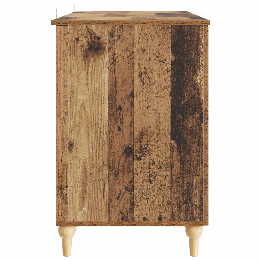 vidaXL Biurko Stare drewno 142,5 x 50 x 75 cm Drewno inżynieryjne