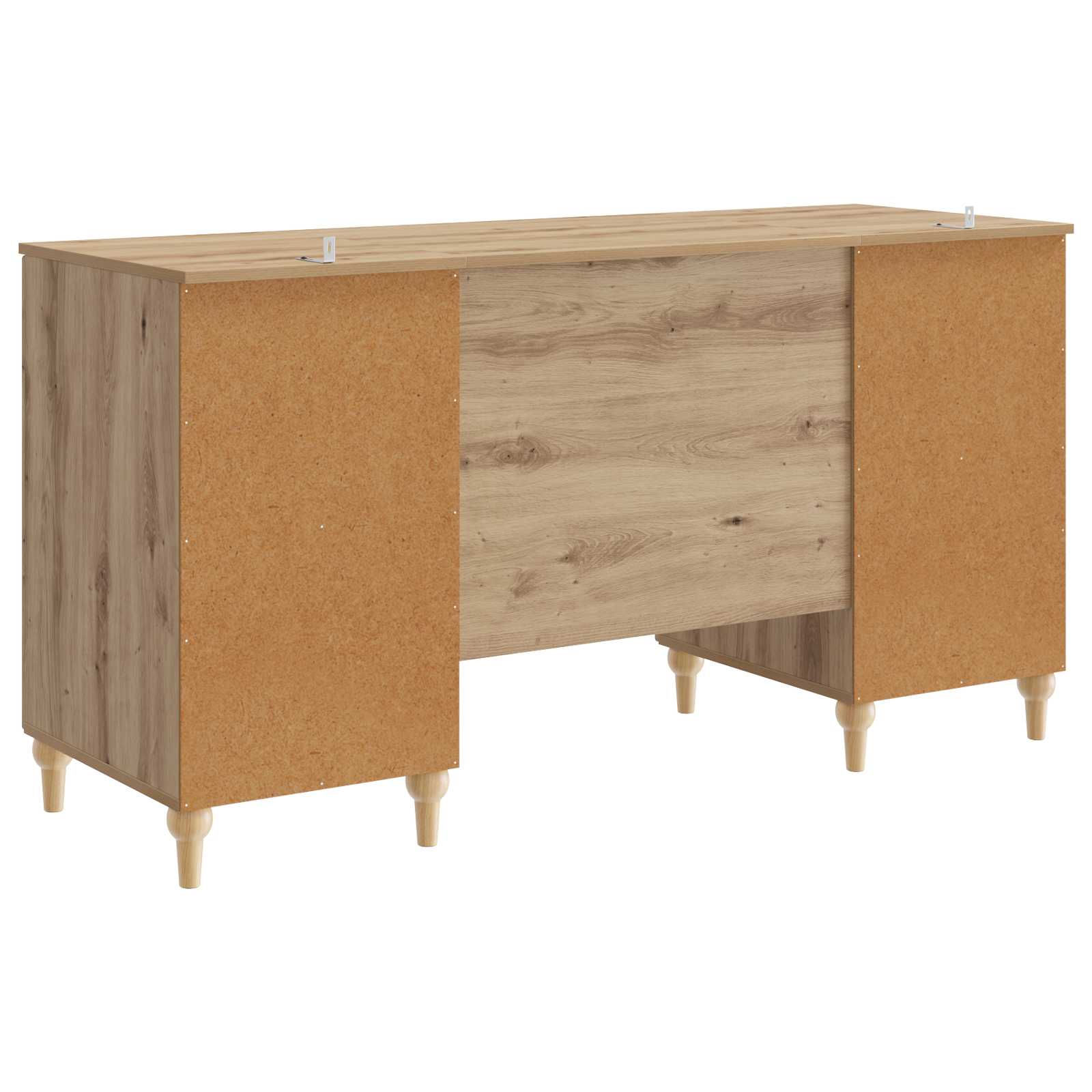 vidaXL Biurko Dąb artisan 142,5 x 50 x 75 cm Drewno inżynieryjne