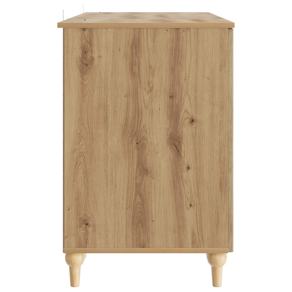vidaXL Biurko Dąb artisan 142,5 x 50 x 75 cm Drewno inżynieryjne